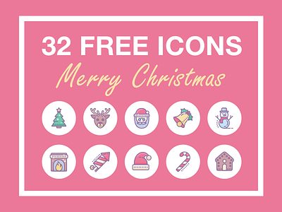 Grab your Christmas gift! christmas christmas tree fireplace free freebie gift gingerbread icon icons reindeer santa snowman