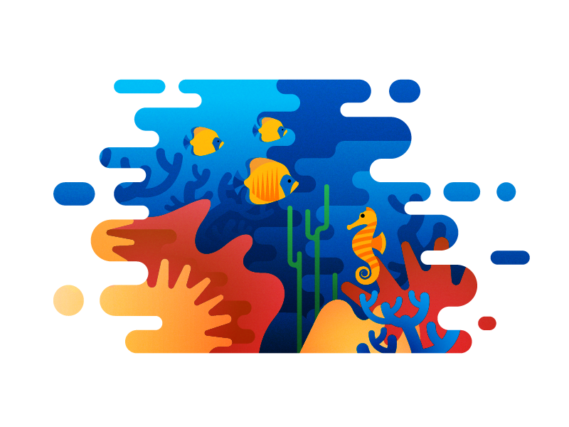 Under the Sea by Margarita Ivanchikova for Icons8 on Dribbble