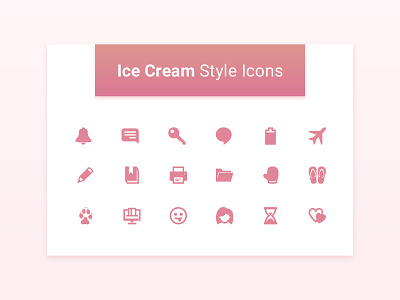 1,400 Flat Icons for Android android free freebie ice cream icon icons set style ui kit