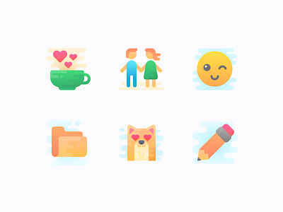 New icon set: to do, or not to do cat coffee couple cup design folder icon icons pencil set smile wink