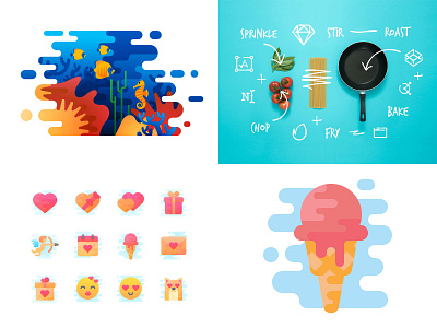 My 2018 cute design digital graphic icon icons set illustration