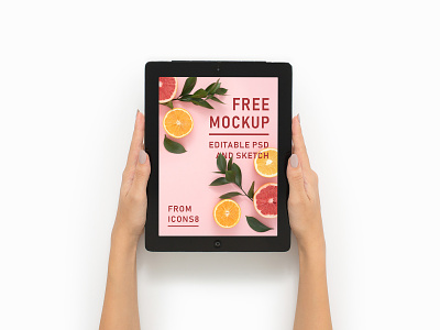 Free Mockup - iPad 12.9'' app design download free freebie ipad mockup presentation psd sketch tablet template