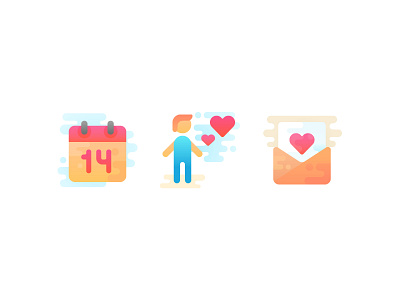 Valentine's Day today! calendar cute free freebie heart icon icons love man set valentine day vector