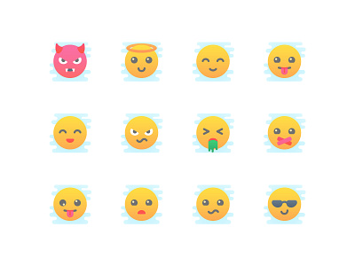 Do You Speak Emoji? cool cute devil emoji emojis icon iconography icons set smile tongue vector