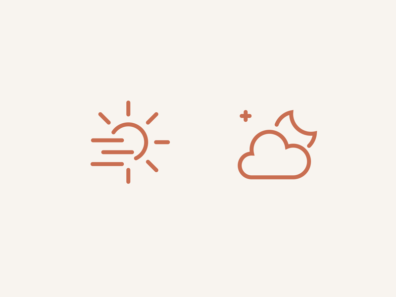 Animated Weather Icons animated animation cloudy fog haze heat icon icons motion night sun weather