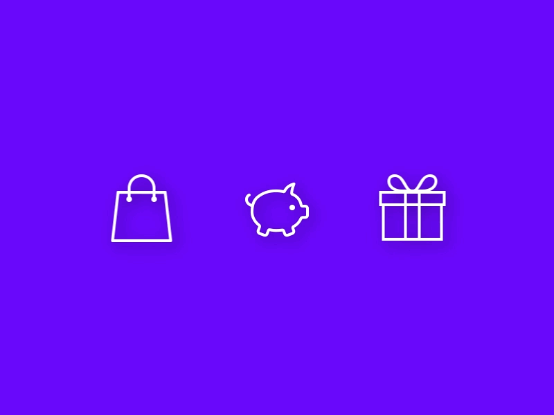 Ecommerce icons animation bag ecommerce finance free gift icon icons motion set shopping ui