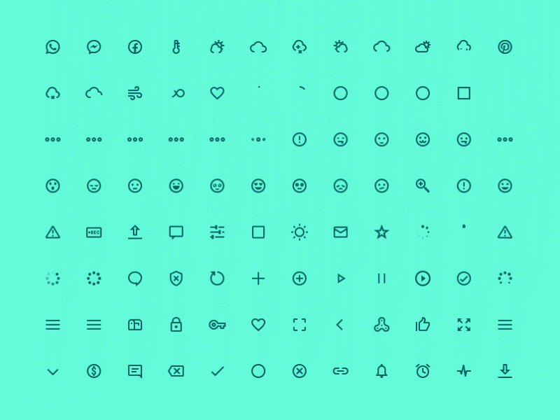 Material Animated Icons 2d animated animation animations icon icon set icons material material icons microinteraction motion motion design
