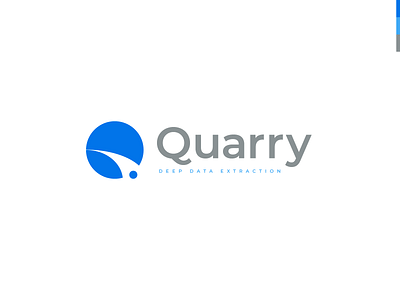 Quarry - Deep Data Extraction Logo branding brandmark corporate logo corporate logo design debut first shot geometric geometric logo hellodribbble logo design wordmark