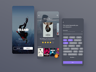 Movie Recommendations App Concept