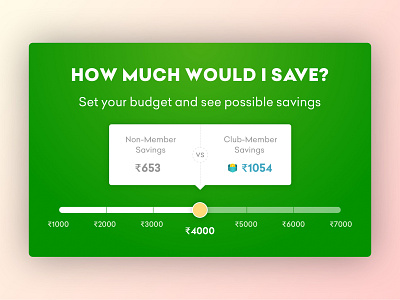 Saving calculator