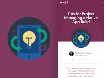 Blog Icon - Tips for Project Managing a Native App Build blog icon purple