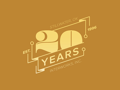 Twenty Years Already? 20 gold illustrator logo numbers twenty vector