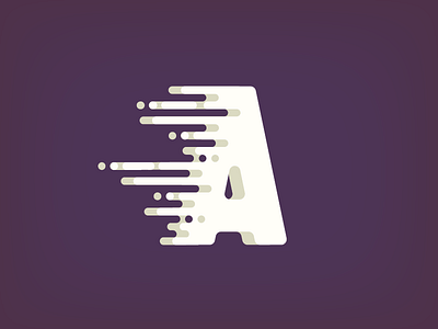 The Letter A a illustrator letter typefight typography vector