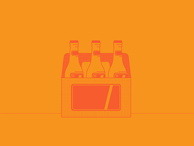 It doesn't have to be Friday. beer flat illustrator line vector