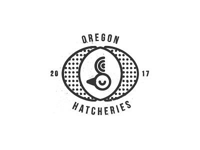 Oregon Hatcheries badge branding chicken logo oregon