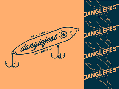 Danglefest bachelor party baja fishing lure mexico print vector