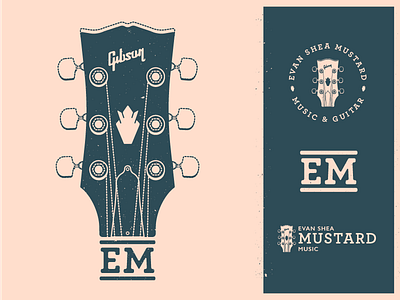 Jazz Musician Logo branding guitar logo music