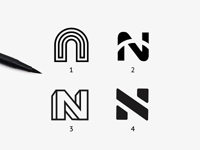 N letter design concept skecht design letters logo design ndesign ndesigns nletterdesign nletters