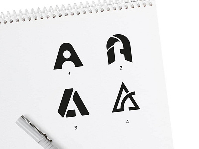 Letter A sketches