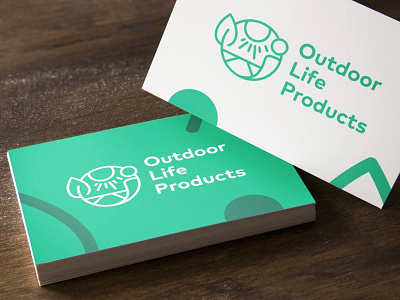 Outdoor Life Products Logo green design green logo man nature outdoor outdoor life sun user