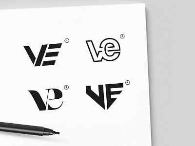 VE monogram letter design logo concept logo idea monogram monograms ve ve letters ve logo ve monogram vector