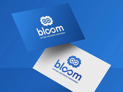 Bloom Logo design bloom bloom logo blue blue logo business cards design logo logo design logodesign