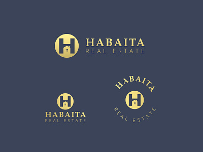 Real Estate Design brand identity gold brand identity gold design gold logo habaita habaita real estate real estate real estate logo