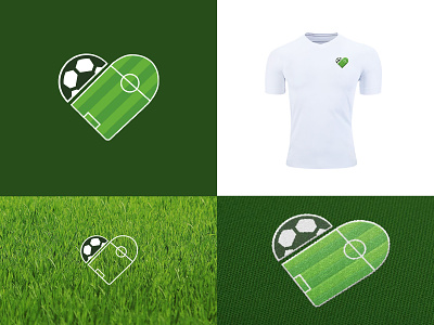 Love Football Logo / Football Love Logo