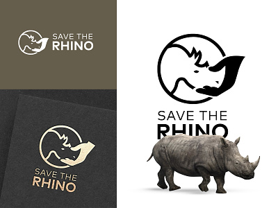 Save the Rhino - Logo Design