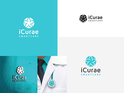 iCurae Smartcare logo design