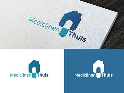 MedicijnenThuis - MedicineHome home identity logo mark