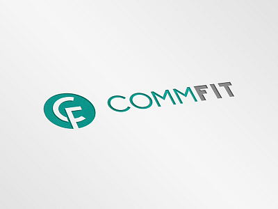 Business Logo brand business commfit company fit logo minimalism minimalistic