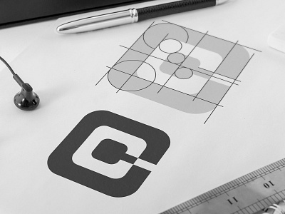 CC Logo Mark brand cc cc logo cc mark grid grid layout grid logo logo symbol