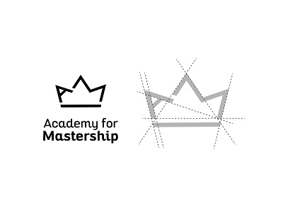 Academy (for) Mastership academy branding crown design grid icon icon design logo logo design logodesign logos master mastership vector