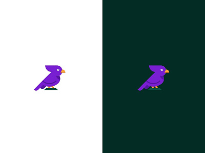 Purple Bird bird bird icon bird illustration bird logo flatdesign purple purple bird purple color vogel