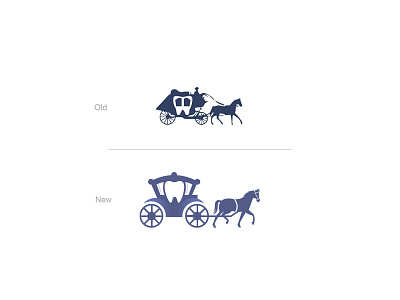 Redesign of a logo animal carriage coach dental dental centre dental logo horse horse logo logo logodesign newlogo redesign tandarts