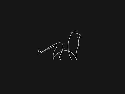 Line Lion animal brave logo draw logo leeuw leeuw logo line art lineart lion lion logo logo logo design logodesign single line tattoo design white lion