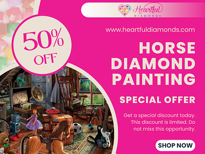 Full Drill 5D Horse Diamond Painting Kit (DIY) - Fantasy diamond art horse etrange horse diamond painting horse diamond painting horses 5d diamond painting kits