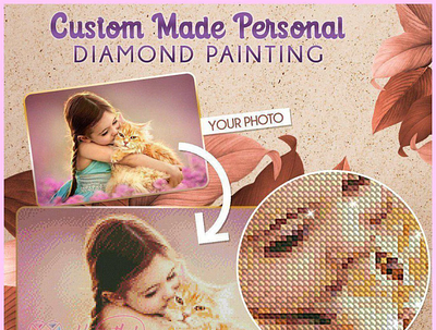 BUY 2 GET 1 FREE - Custom Diamond Art | Heartful Diamonds custom diamond painting diamond painting personalized diamond painting