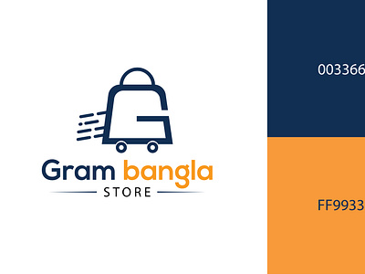 Letter G+B logo for an online & offline store