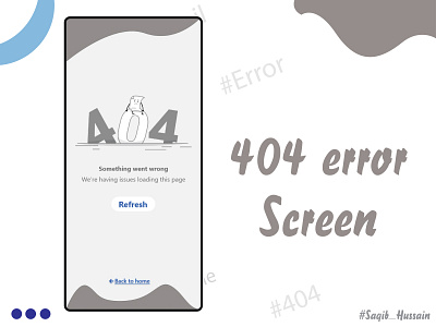 404 Error Page adobexd animation app branding design graphic design illustration learning ui xd