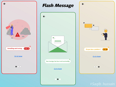 Flash Message adobexd app design graphic design learning ui xd