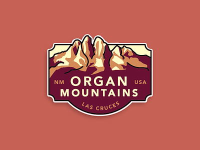 Organ Mountains badge mountains nature new mexico nm parks southwest usa