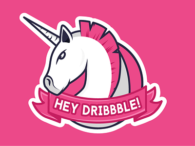 Unicorn dribbble shot unicorn welcome