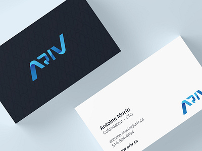 ARIV Business Cards branding business card logo pattern