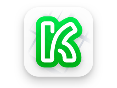 K App Icon branding concept design icon identity logo ui