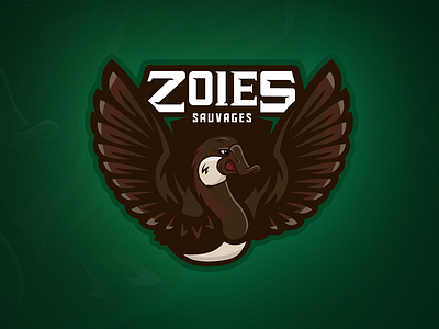 Zoies Sauvages Team branding concept identity logo team