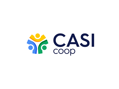 Casi coop branding concept icon identity logo