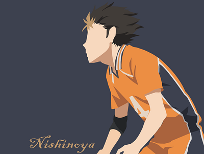 Nishinoya animation anime karasuno nishinoya sport volleyball