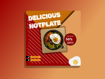 food poster design design figma food foodposter hotplate poster